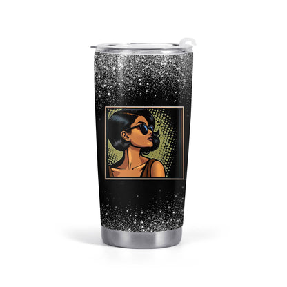 Custom Comic Art - Personalized Stainless Steel Tumbler 20oz 30oz - QCUSTOM01TB