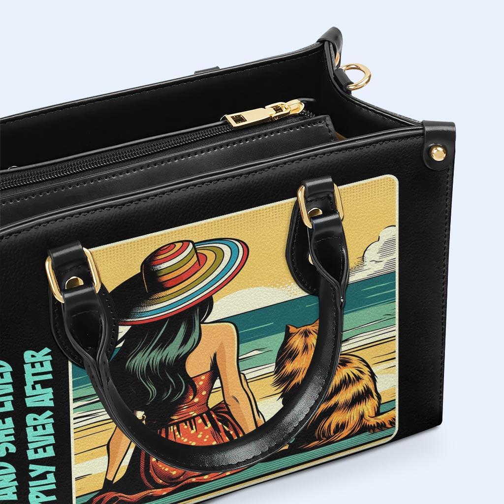Arte y texto personalizados para mascotas - Su bolso de cuero exclusivo - QCUSTOM03 