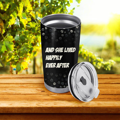 Arte cómico personalizado con tu mascota - Vaso de acero inoxidable personalizado de 20 oz y 30 oz - QCUSTOM03TB