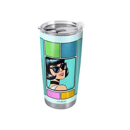 Personaliza tu arte - Vaso de acero inoxidable personalizado de 20 oz y 30 oz - QCUSTOM04TB
