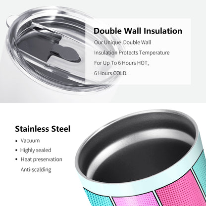 Personaliza tu arte - Vaso de acero inoxidable personalizado de 20 oz y 30 oz - QCUSTOM04TB