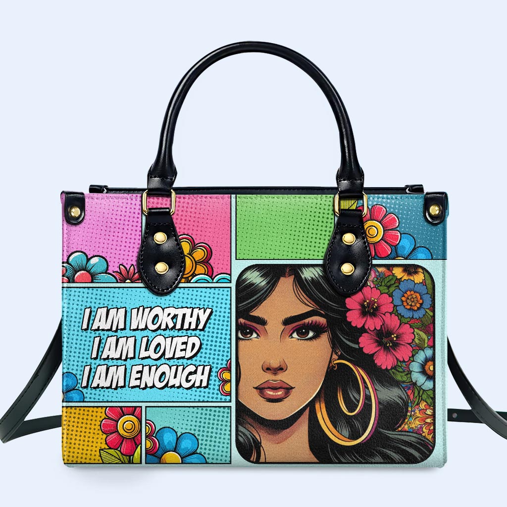 Personalice con arte y texto personalizados: su bolso de cuero exclusivo - QCUSTOM08 