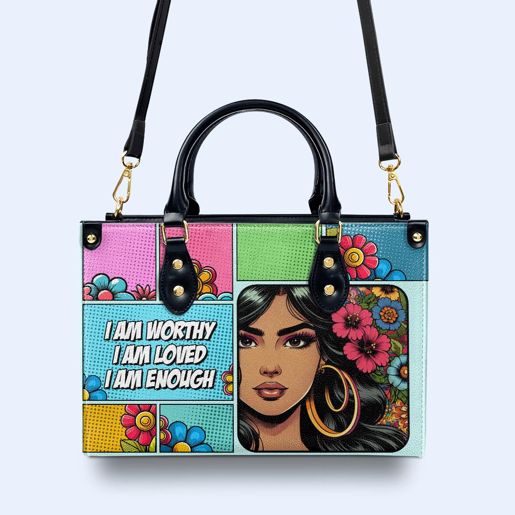 Personalice con arte y texto personalizados: su bolso de cuero exclusivo - QCUSTOM08 