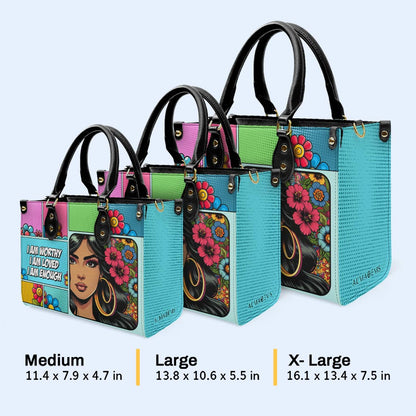Personalice con arte y texto personalizados: su bolso de cuero exclusivo - QCUSTOM08 
