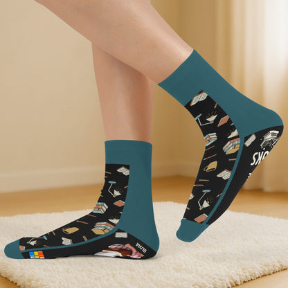 Yes I Really Do Need All These Books Socks - Personalized Crew Socks - READ001_CSOCK