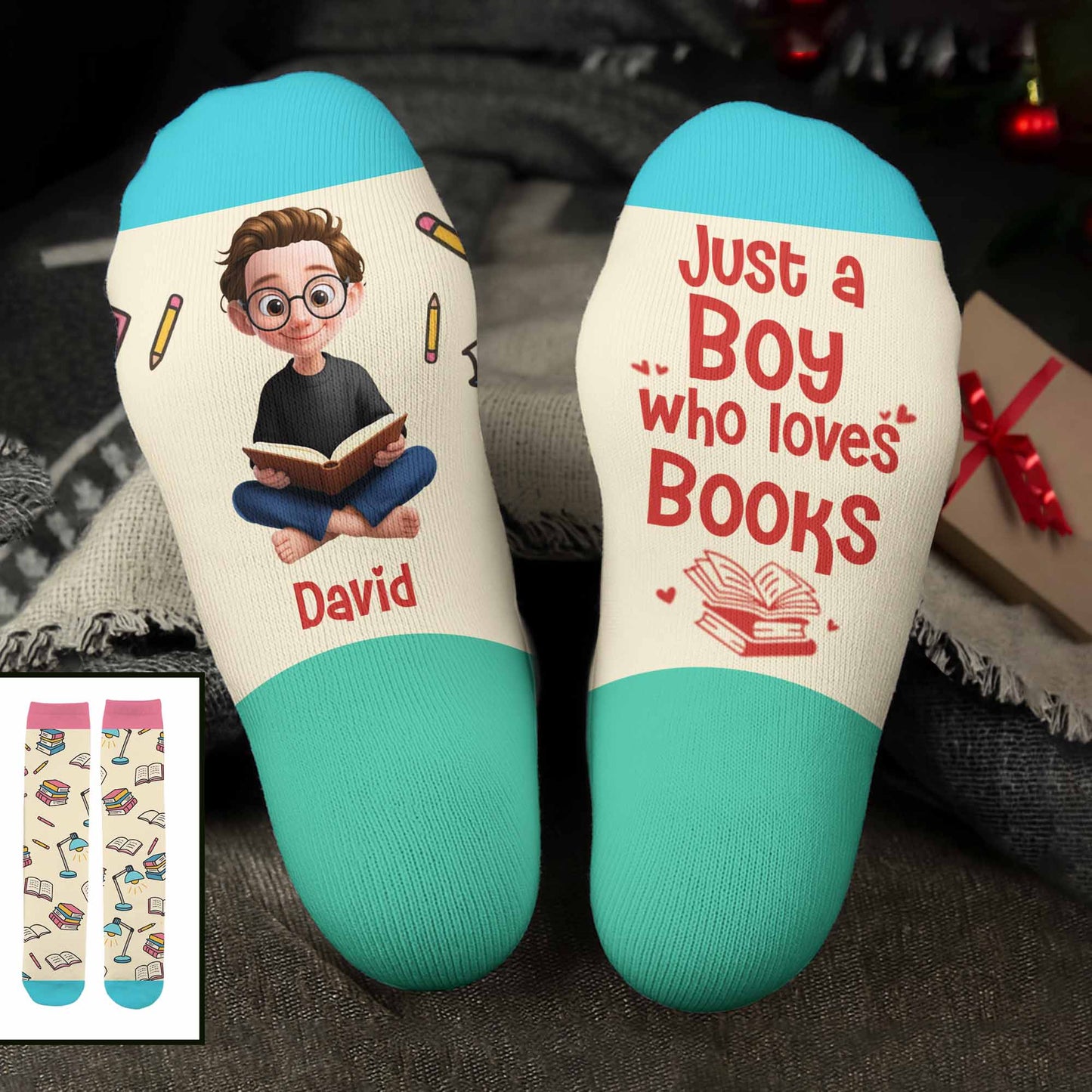 Just A Girl Who Loves Books, Fun Reading Socks