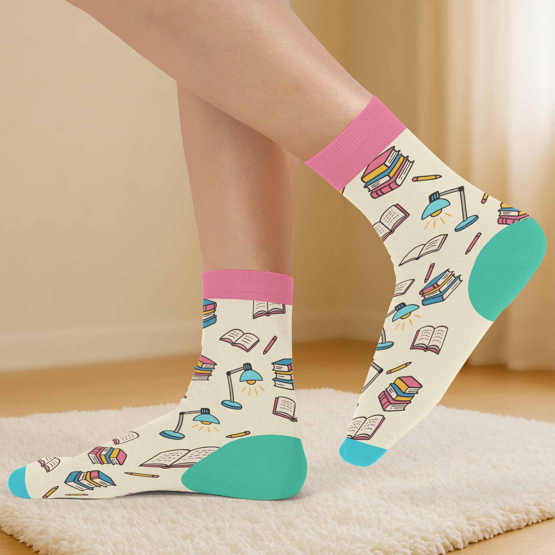 Just A Girl Who Loves Books, Fun Reading Socks