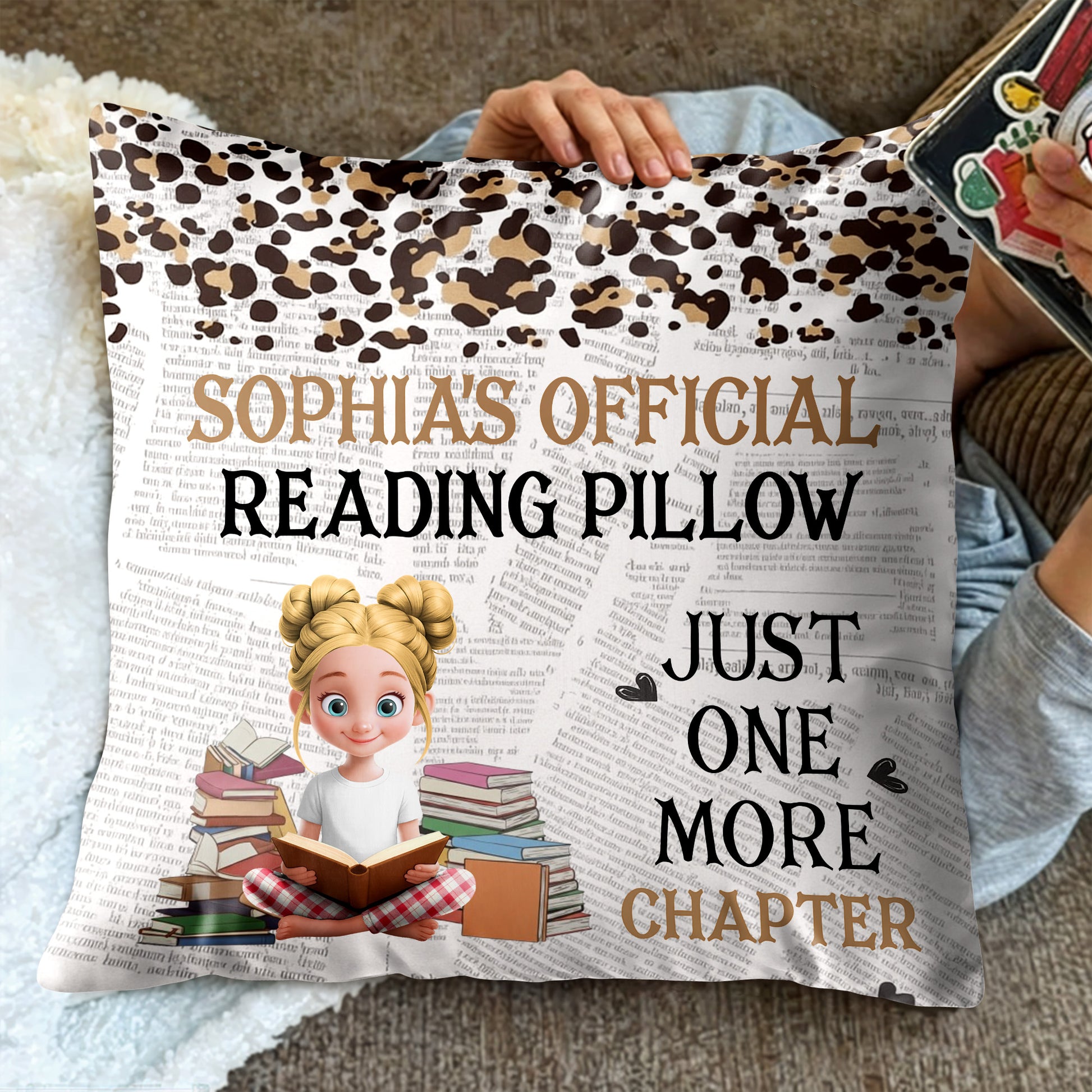 Official Reading Pillow, Just One More Chapter, Books