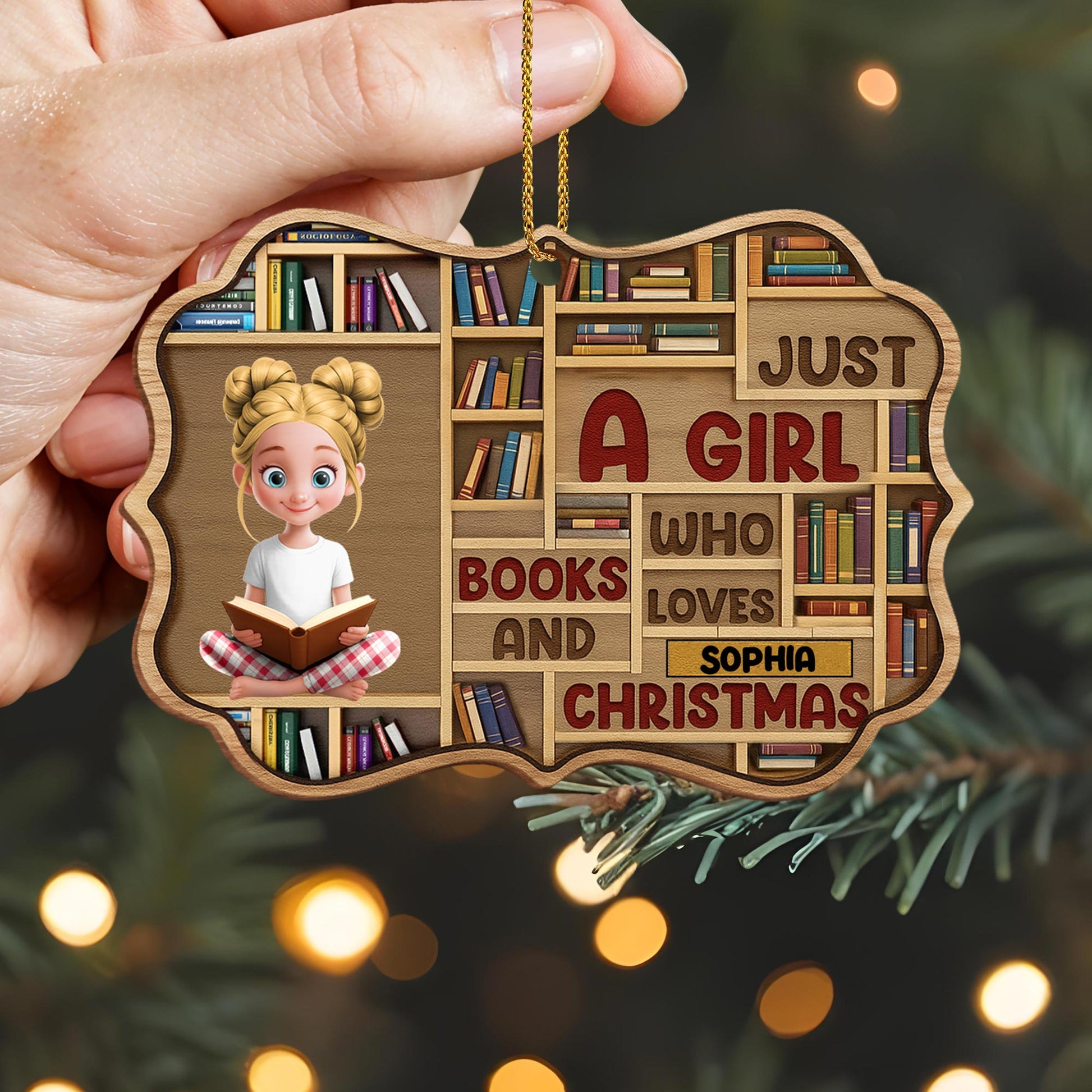 Just A Girl Who Loves Books And Christmas