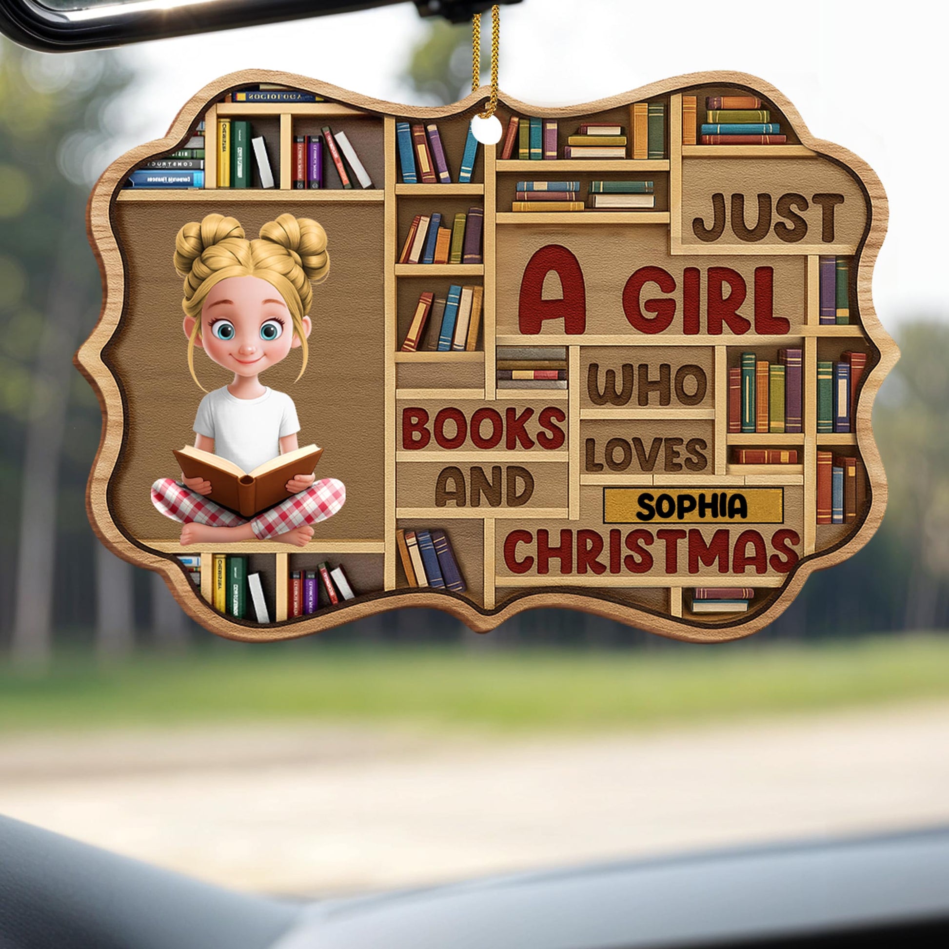 Just A Girl Who Loves Books And Christmas