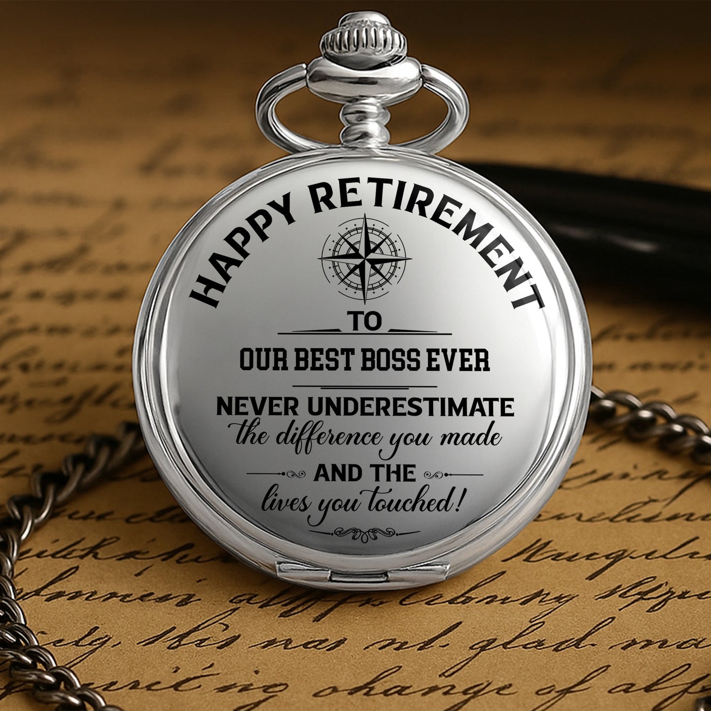 Happy Retirement To Our Best Boss Ever, Compass Design