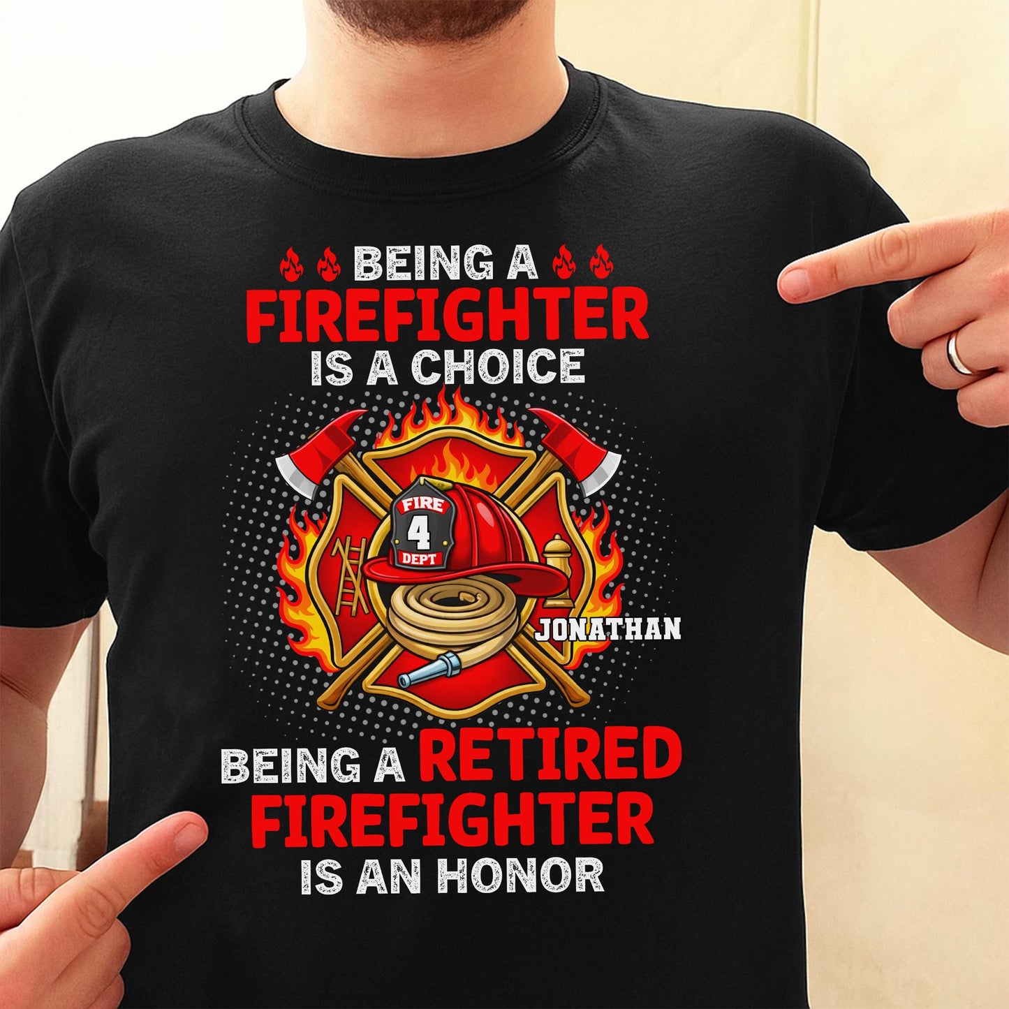 Being A Firefighter Is A Choice, Firefighter Helmet Design