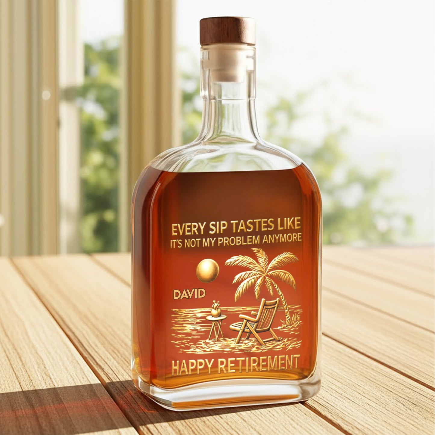 Every Sip Tastes Like Not My Problem Anymore, Palm Trees, Beach Chair