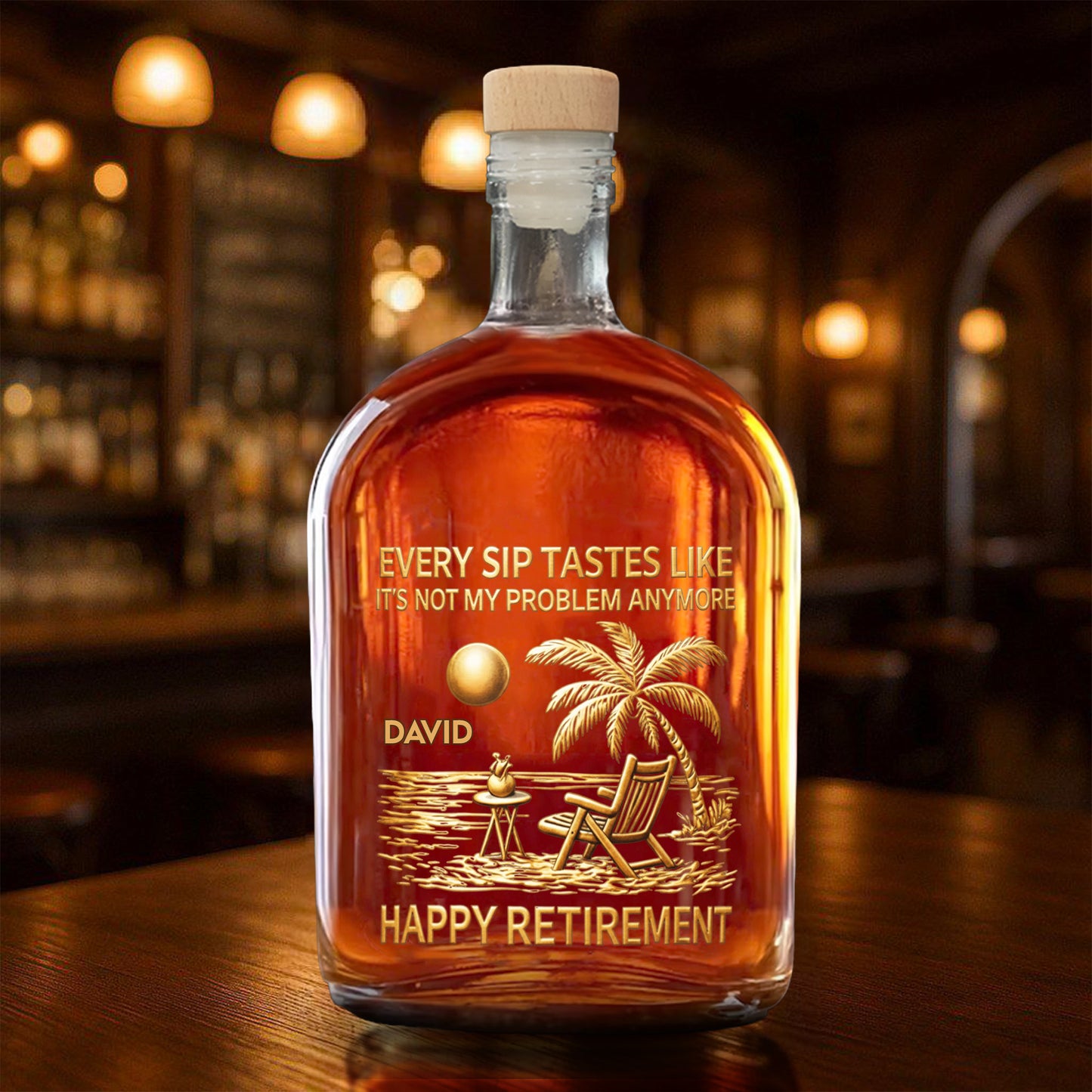 Every Sip Tastes Like Not My Problem Anymore, Palm Trees, Beach Chair