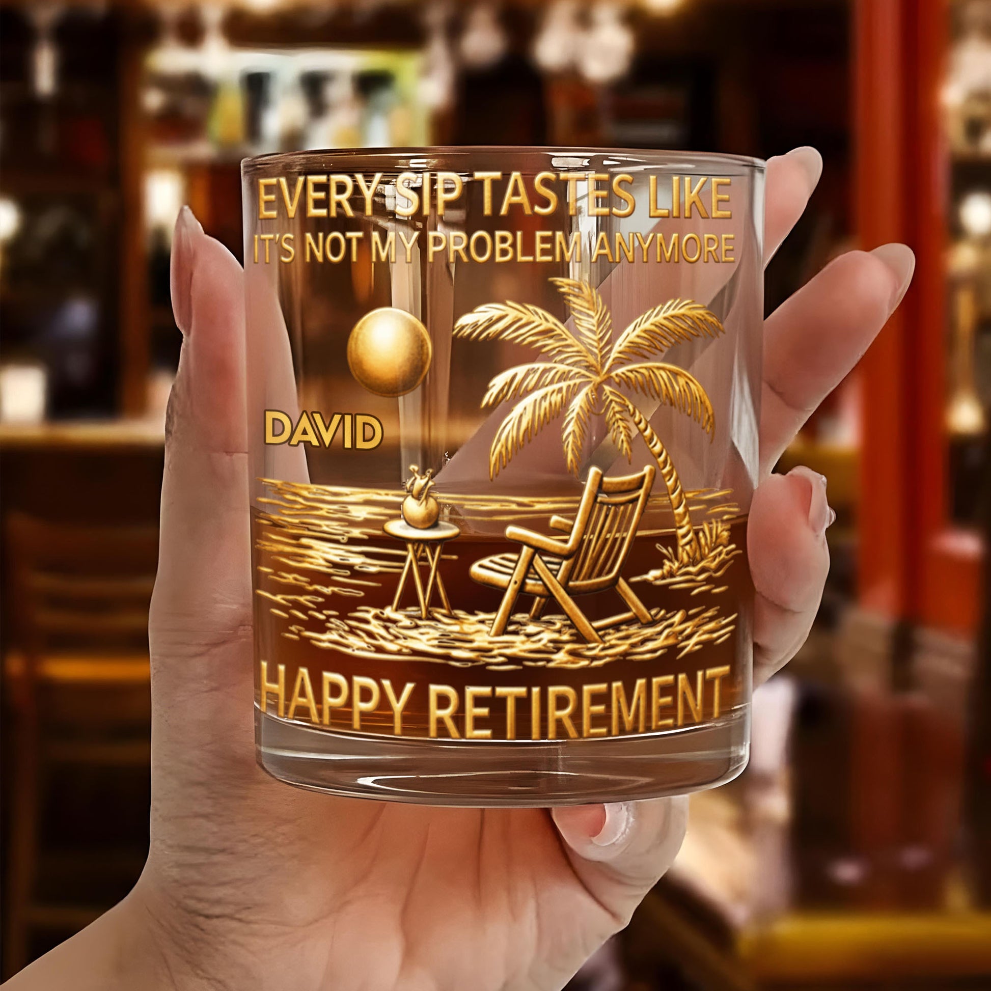 Every Sip Tastes Like It's Not My Problem Anymore Palm Tree Beach Retirement