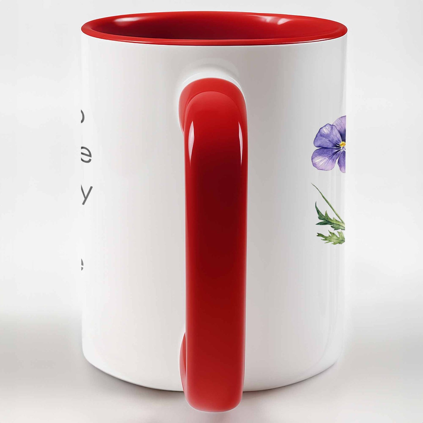 Officially Retired Purple Flower And Butterfly Personalized Design