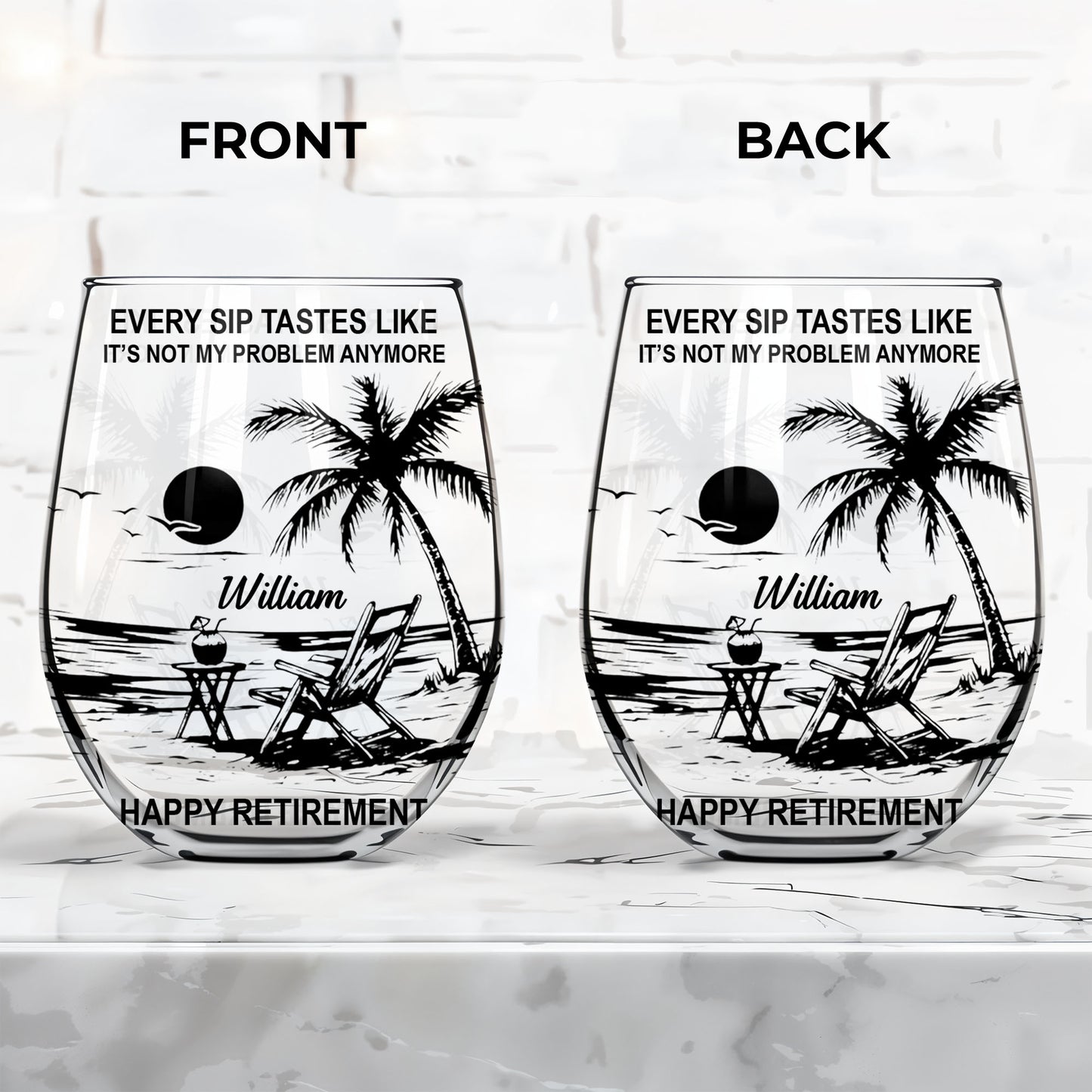 Every Sip Tastes Like It's Not My Problem Anymore Tropical Beach Retirement