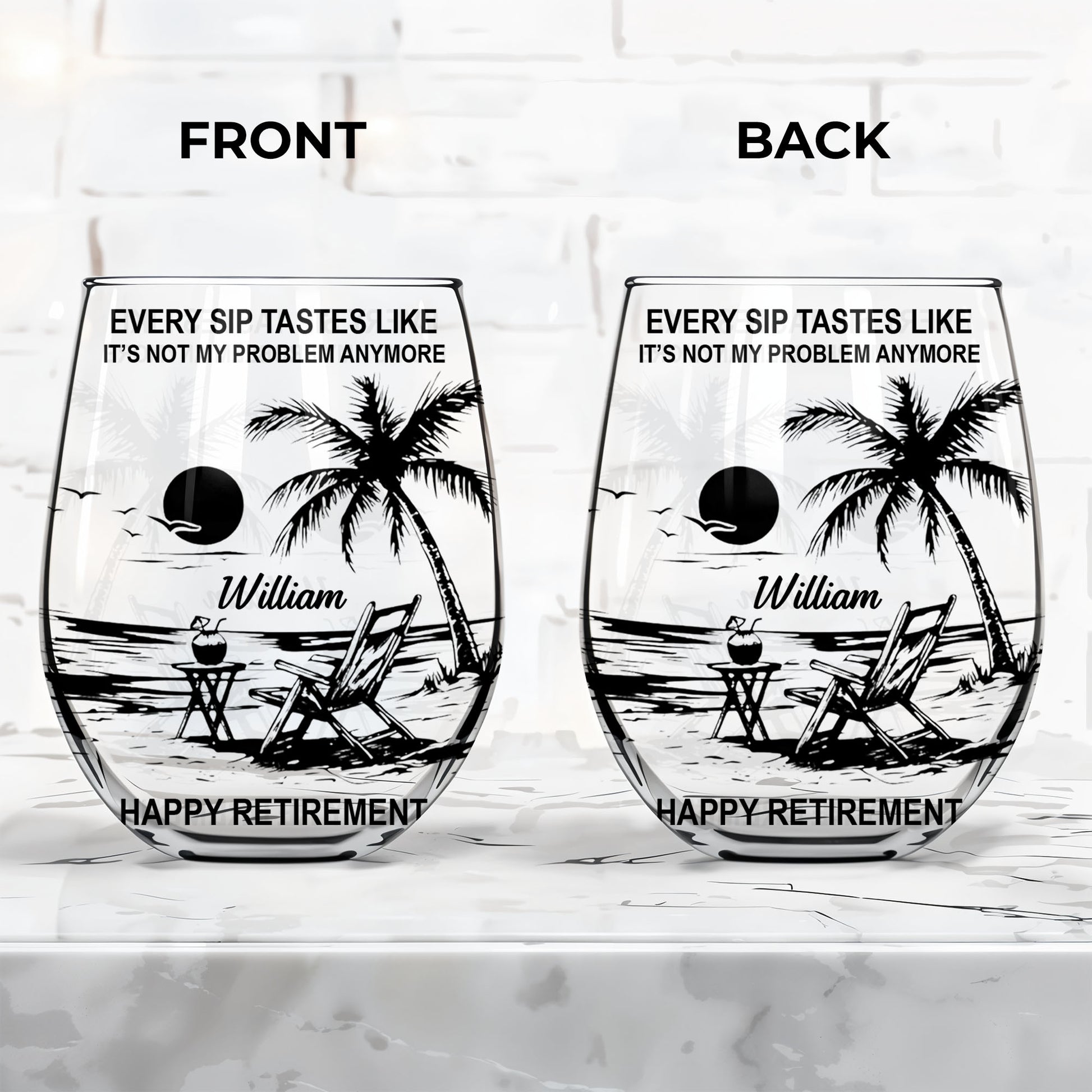 Every Sip Tastes Like It's Not My Problem Anymore Tropical Beach Retirement