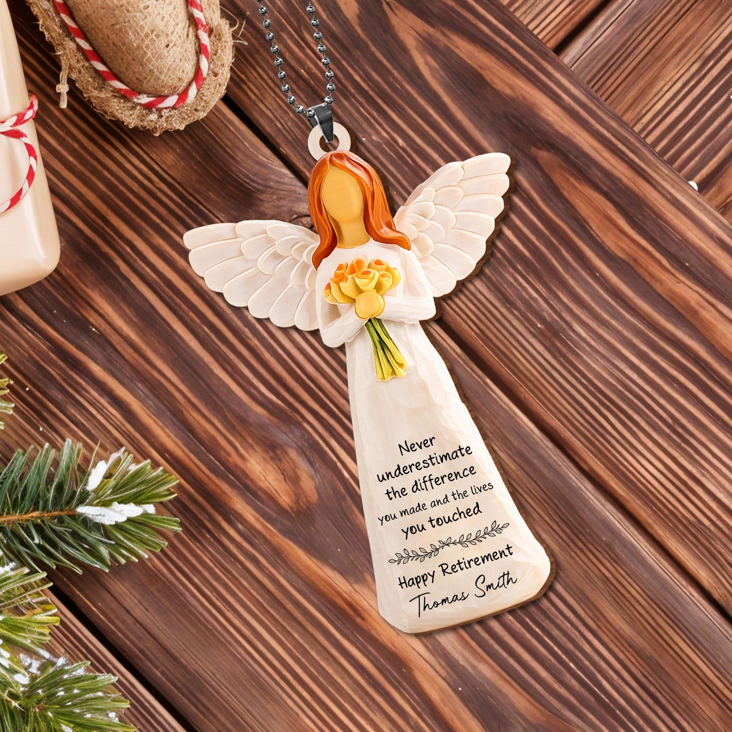 Never Underestimate The Difference Angel Ornament