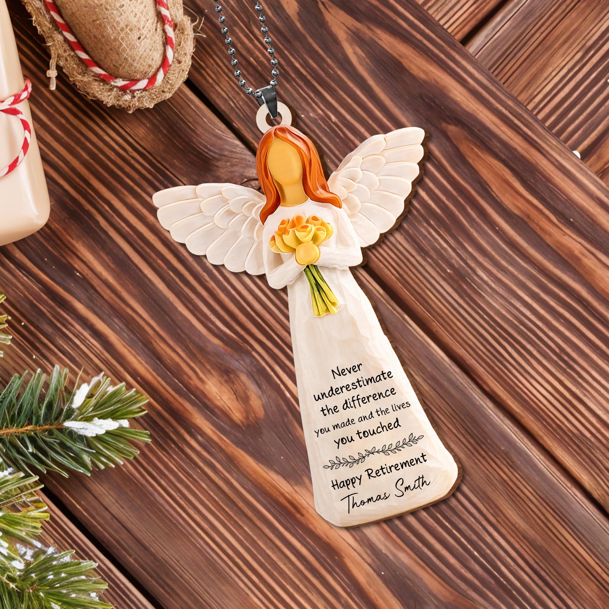 Never Underestimate The Difference Angel Ornament