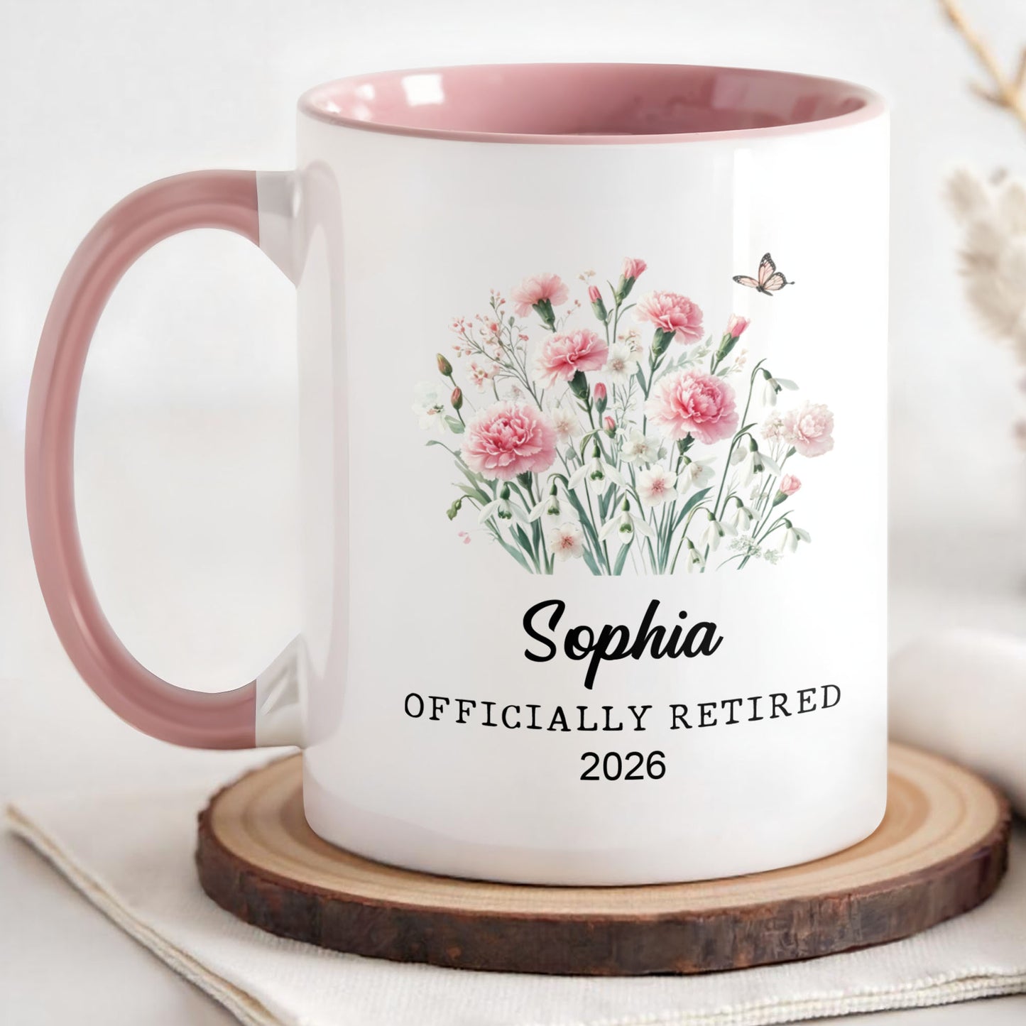 Officially Retired Never Underestimate The Difference Flowers Butterfly