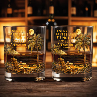 Every Sip Tastes Like It's Not My Problem Anymore, Palm Trees and Sunset