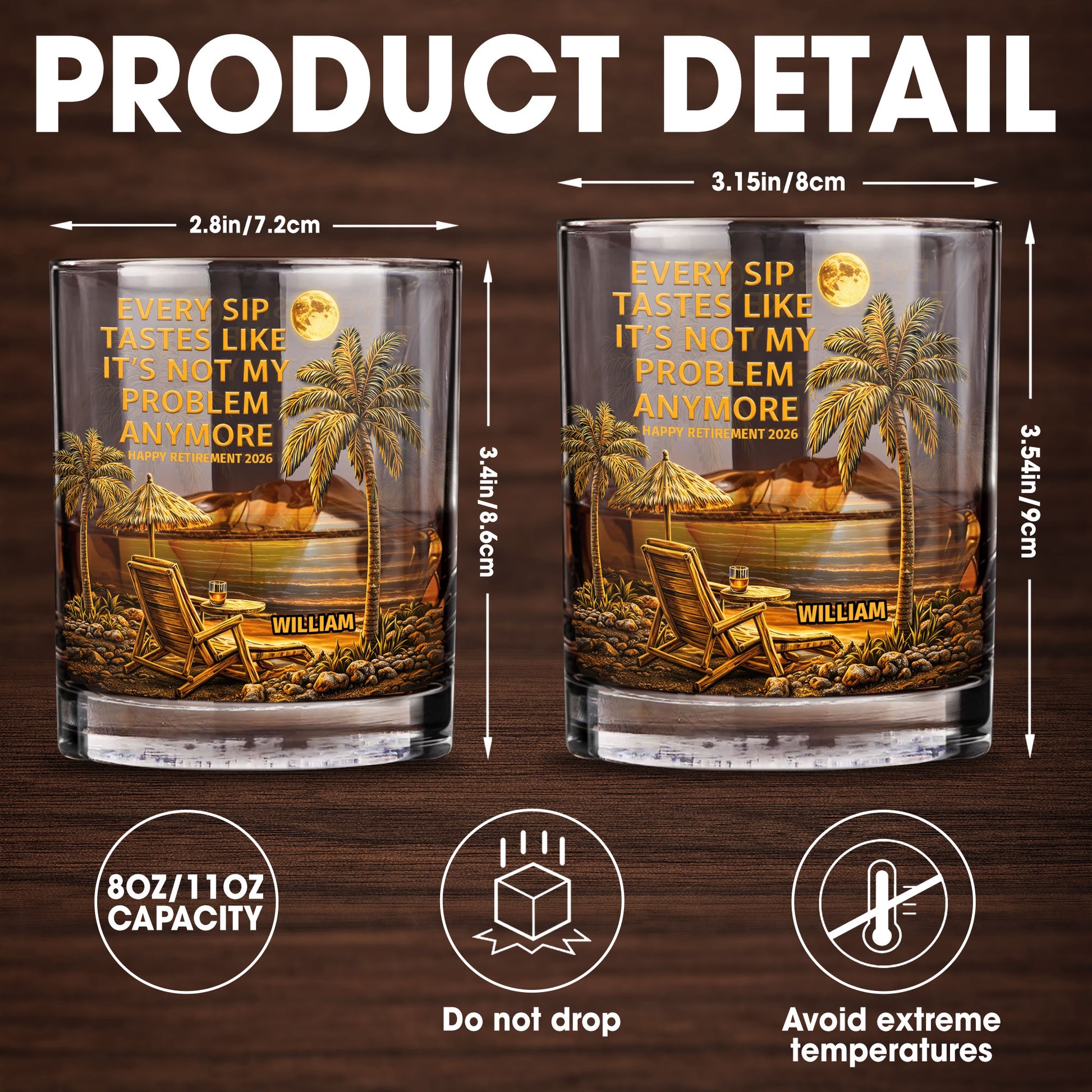 Every Sip Tastes Like It's Not My Problem Anymore, Palm Trees and Sunset