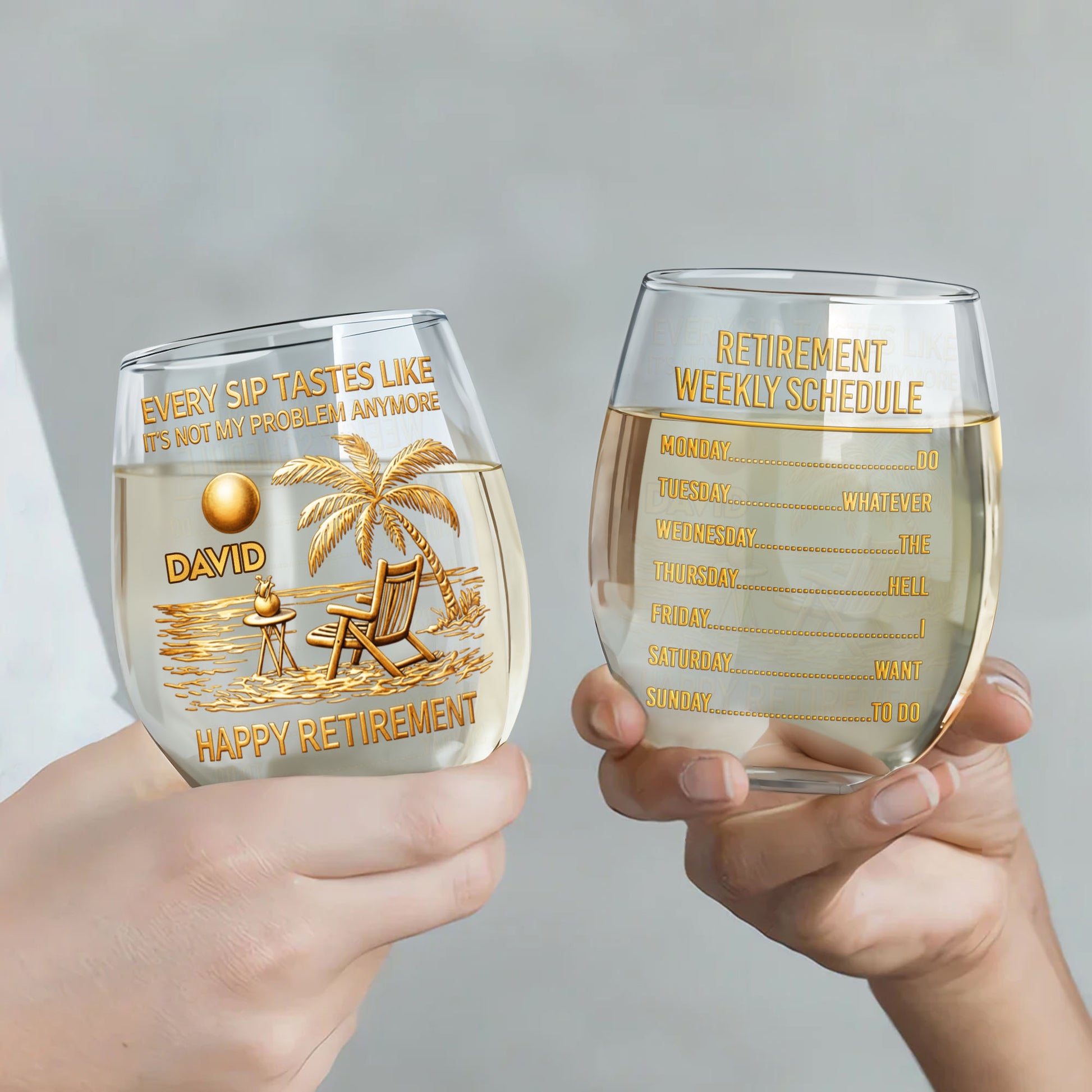 Every Sip Tastes Like It's Not My Problem Anymore Palm Tree Beach Chair Happy Retirement