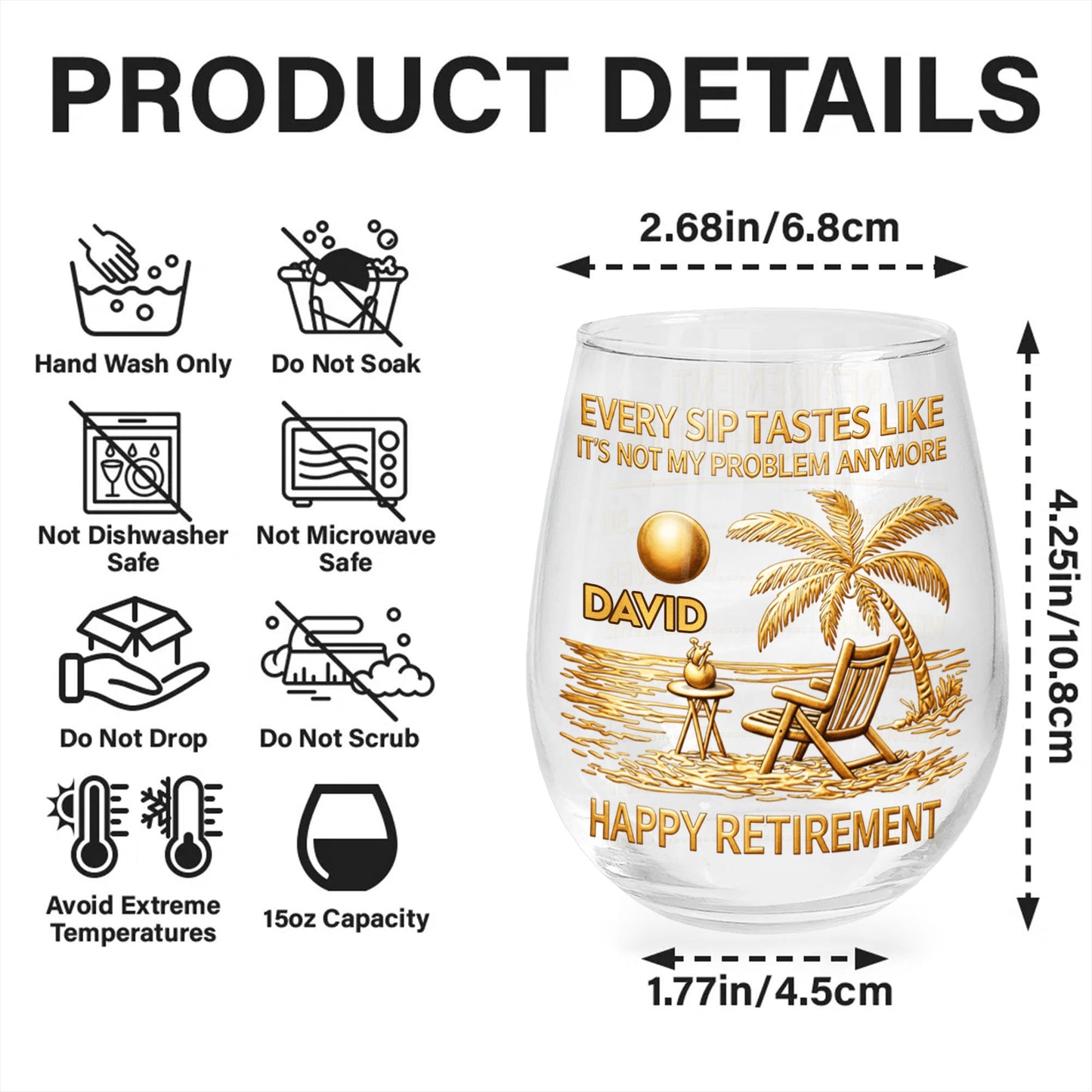 Every Sip Tastes Like It's Not My Problem Anymore Palm Tree Beach Chair Happy Retirement