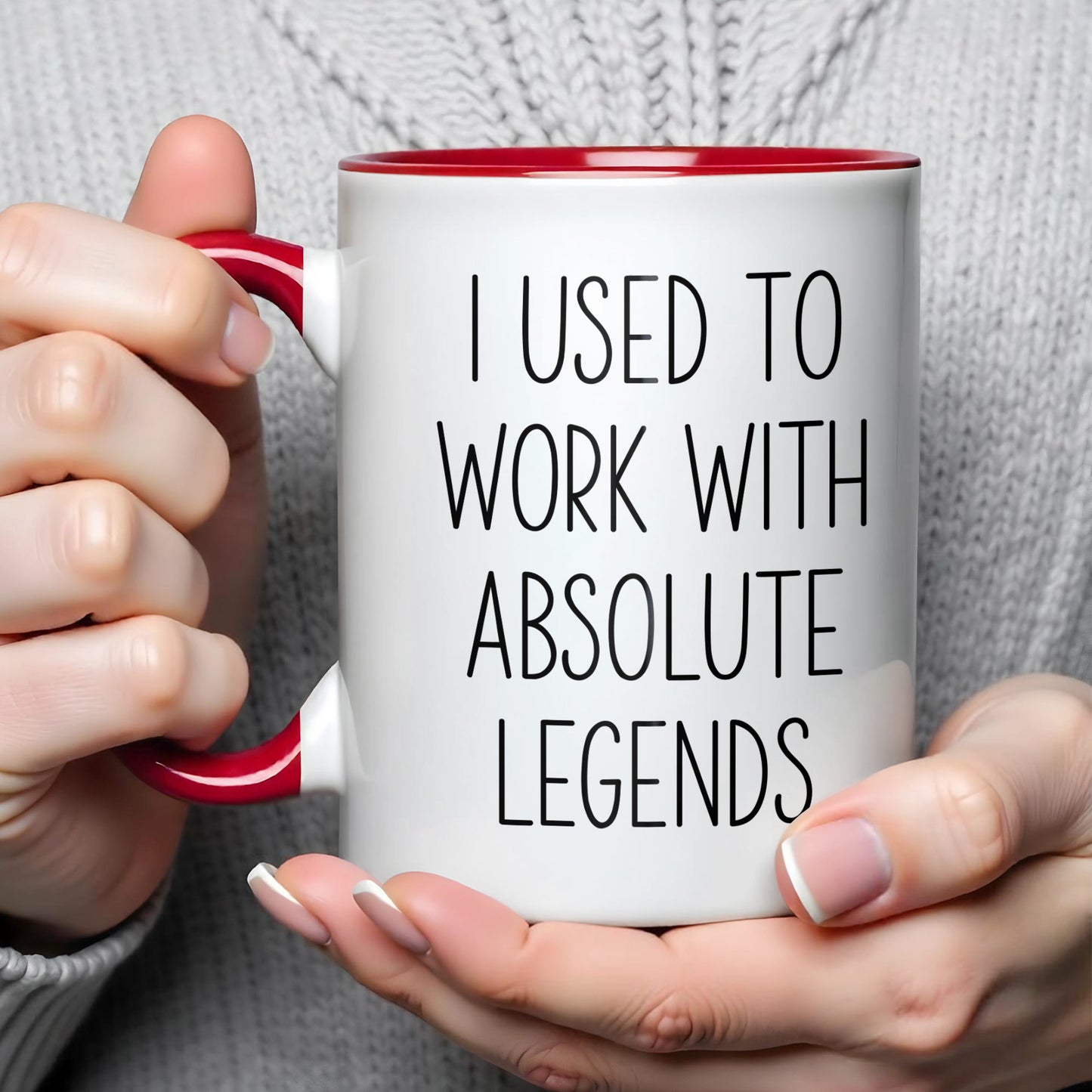 I Used To Work With Absolute Legends Funny Farewell Coworker Gift - Personalized Custom Accent Mug - RETIRE139_AMUG