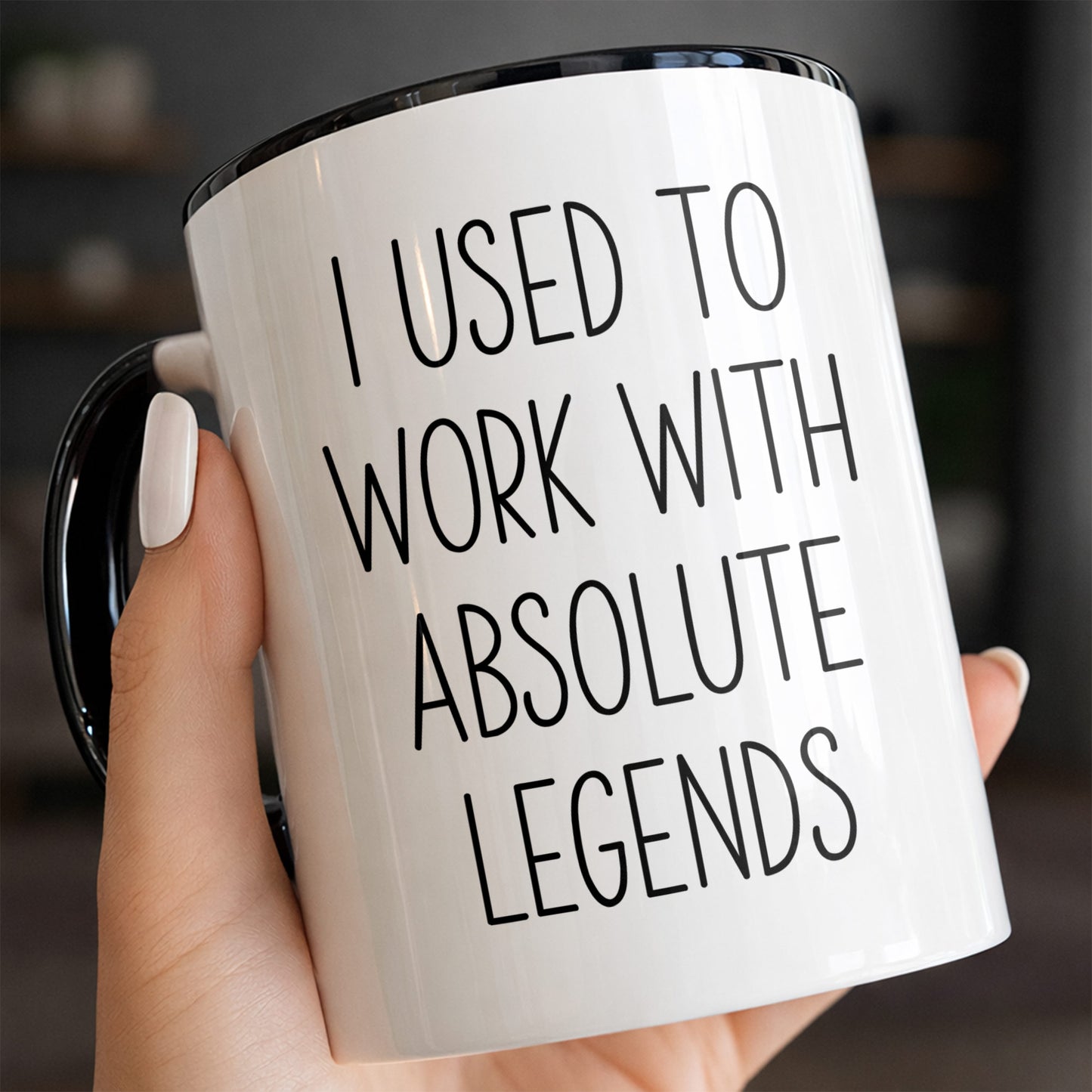 I Used To Work With Absolute Legends Funny Farewell Coworker Gift - Personalized Custom Accent Mug - RETIRE139_AMUG