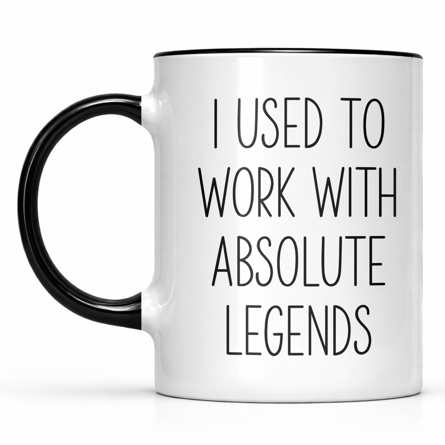 I Used To Work With Absolute Legends Funny Farewell Coworker Gift - Personalized Custom Accent Mug - RETIRE139_AMUG