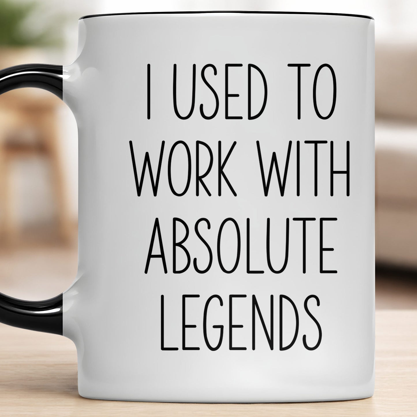 I Used To Work With Absolute Legends Funny Farewell Coworker Gift - Personalized Custom Accent Mug - RETIRE139_AMUG