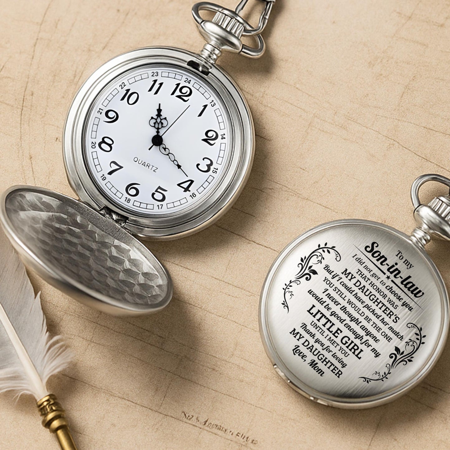 To My Daughter, Love From Mom, Elegant Floral Design