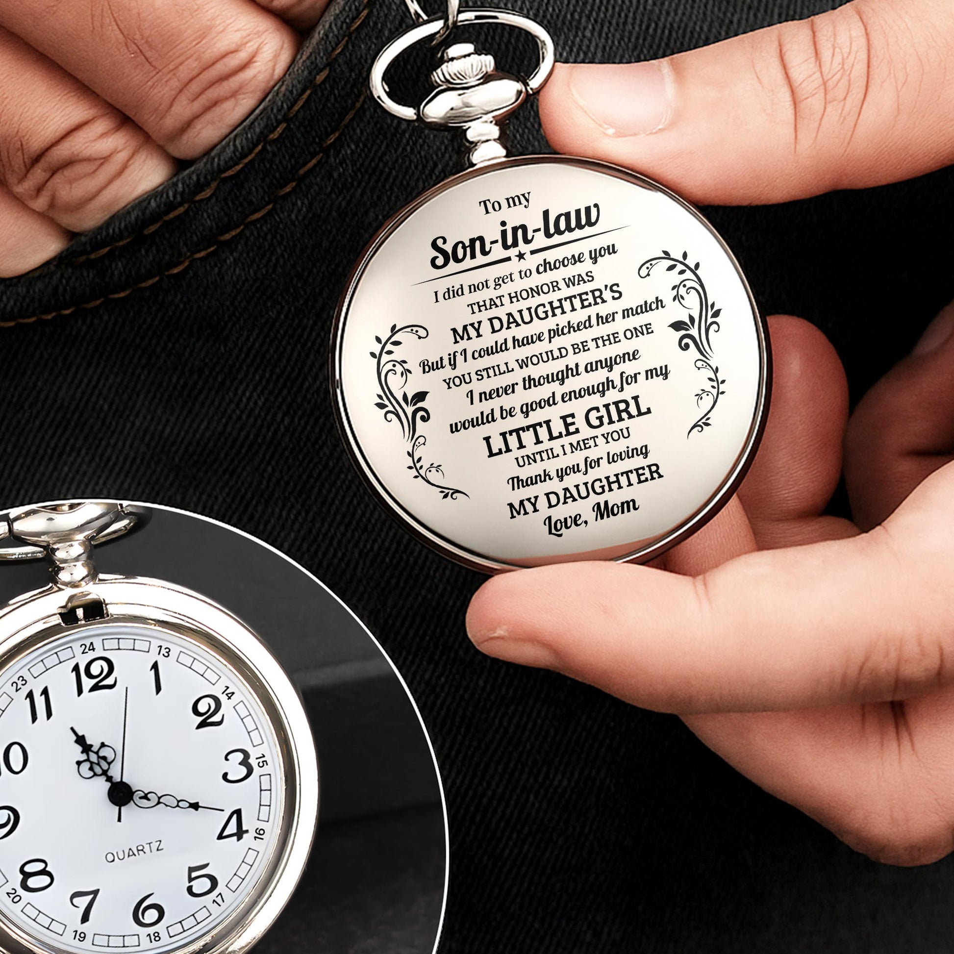 To My Daughter, Love From Mom, Elegant Floral Design