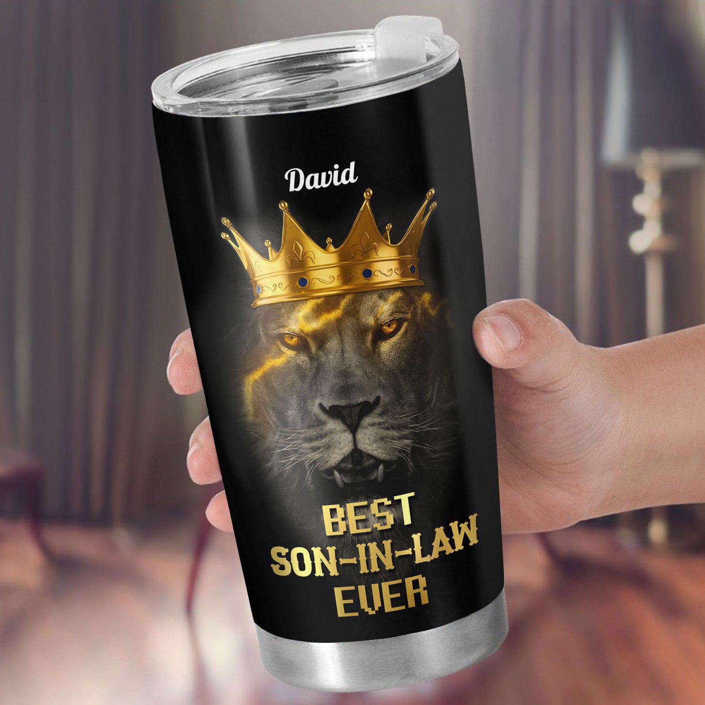 To My Dear Son-In-Law, Lion With Crown Design