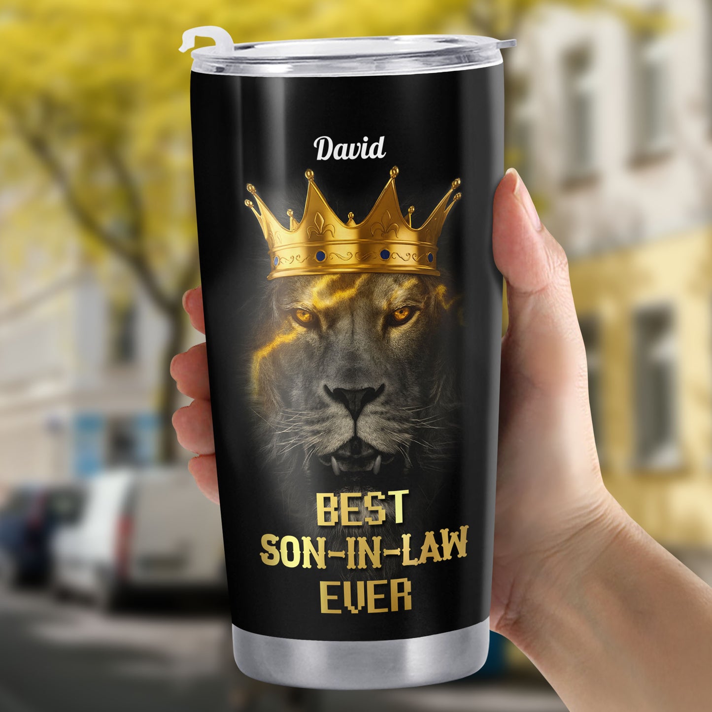 To My Dear Son-In-Law, Lion With Crown Design