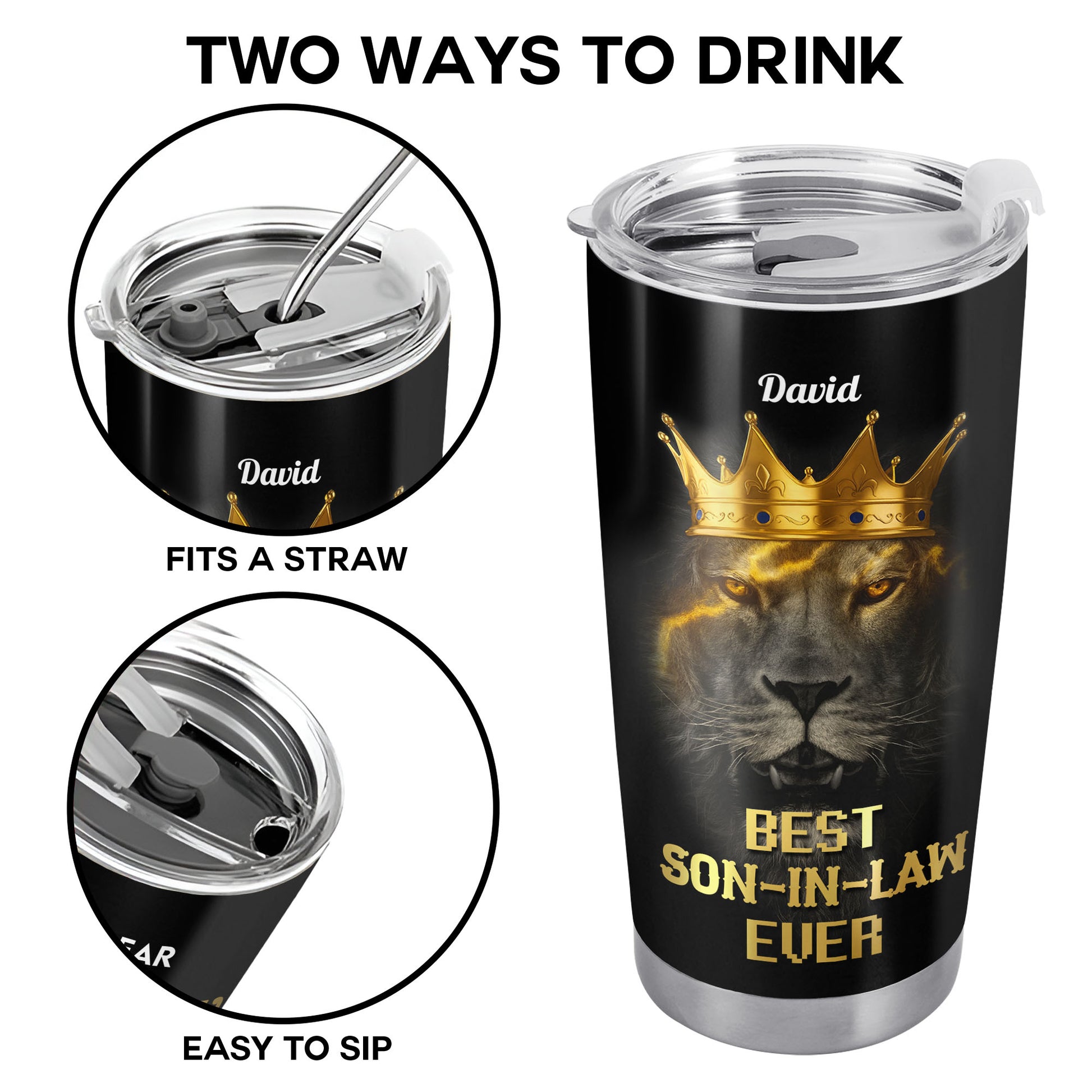 To My Dear Son-In-Law, Lion With Crown Design