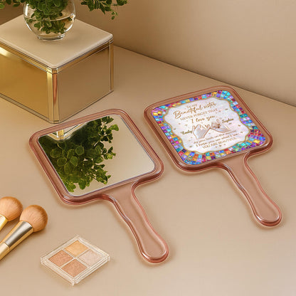 To My Beautiful Sister, Hands and Stained Glass