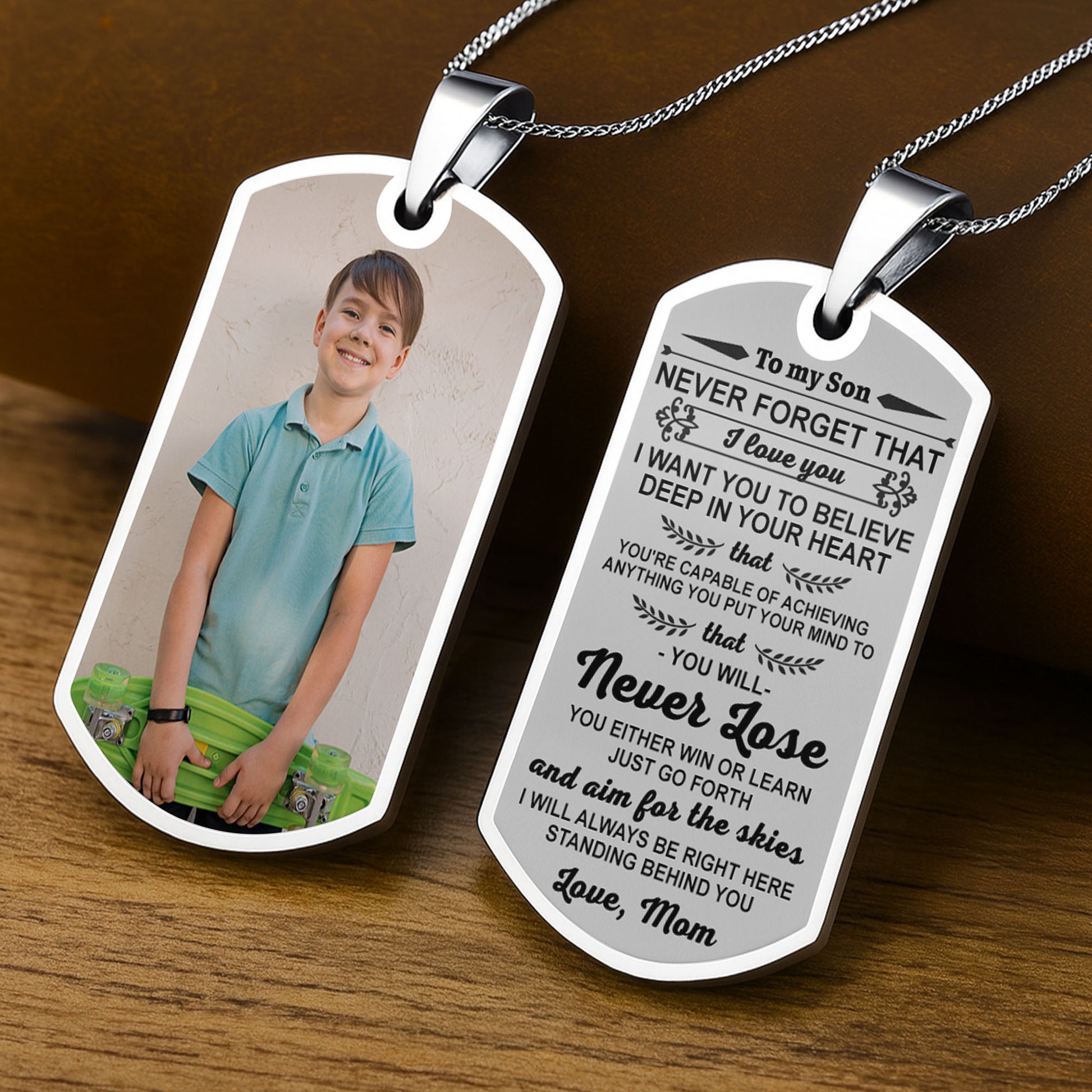 Cherish Every Moment With Your Loved Ones, Photo Necklace