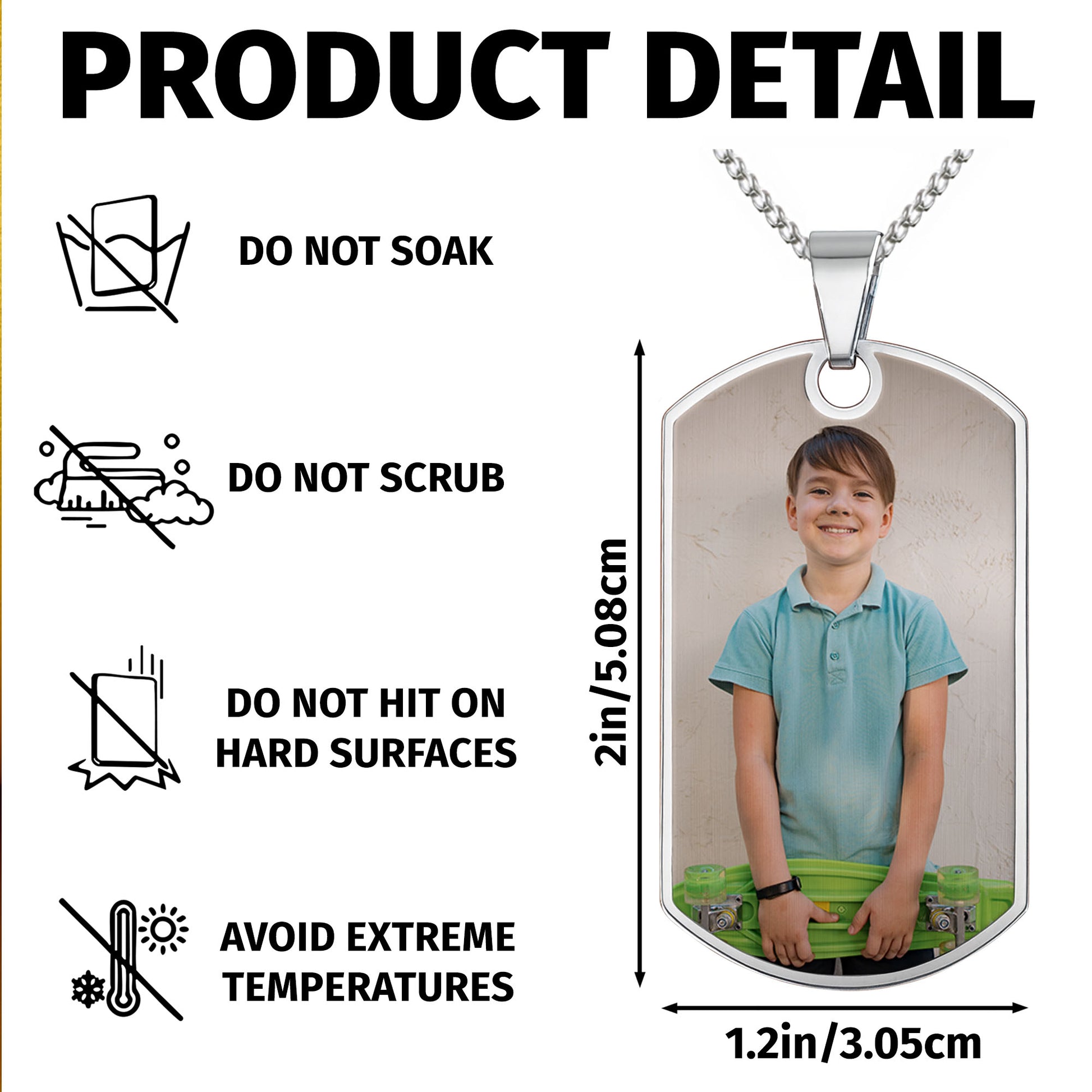 Cherish Every Moment With Your Loved Ones, Photo Necklace