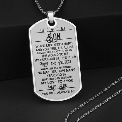 Immortalisez vos précieux moments avec une médaille d'identité personnalisable avec votre photo préférée - Collier personnalisé avec médaille d'identité - SON017_DTNECK