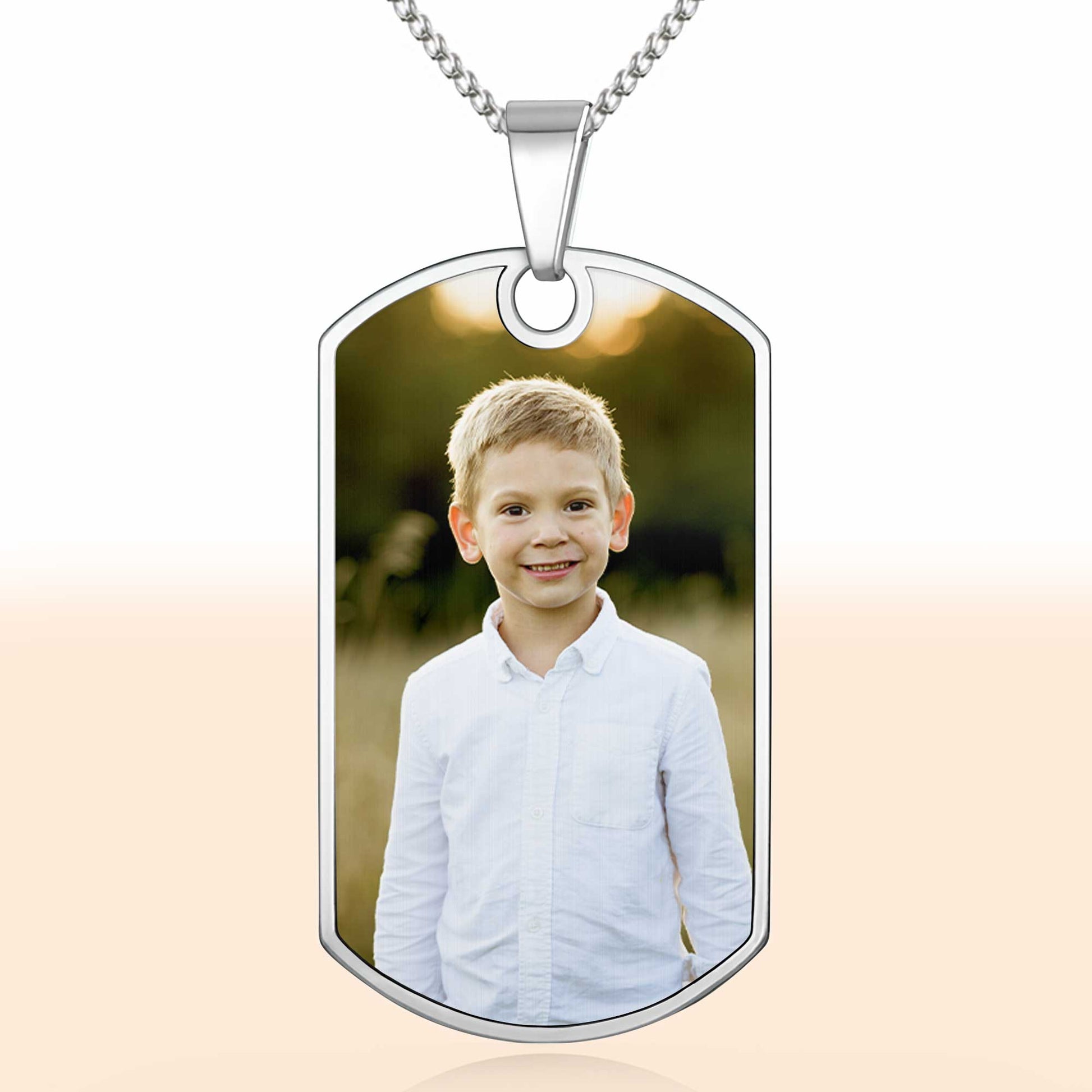 Capture Precious Moments With a Customizable Dog Tag Featuring Beloved Photo