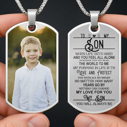 Capture Precious Moments With a Customizable Dog Tag Featuring Beloved Photo