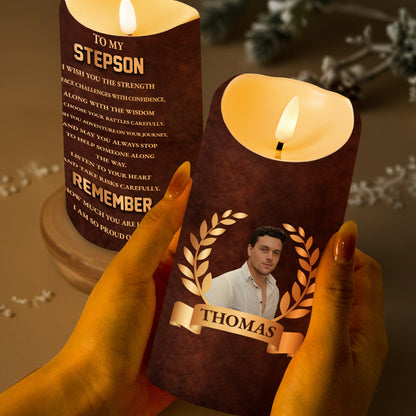 To My Stepson I Wish You Strength Wisdom And Love Laurel Wreath