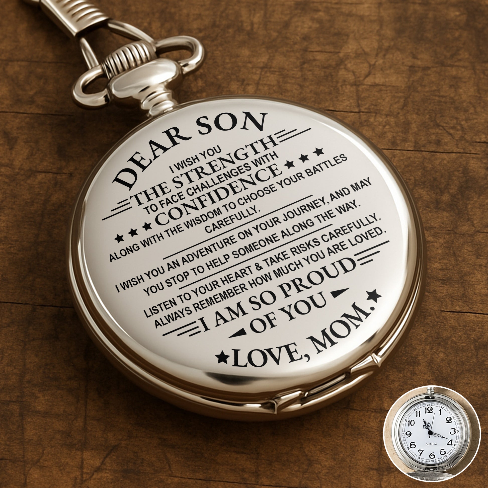 Dear Son, I Wish You Strength, Stars And Text