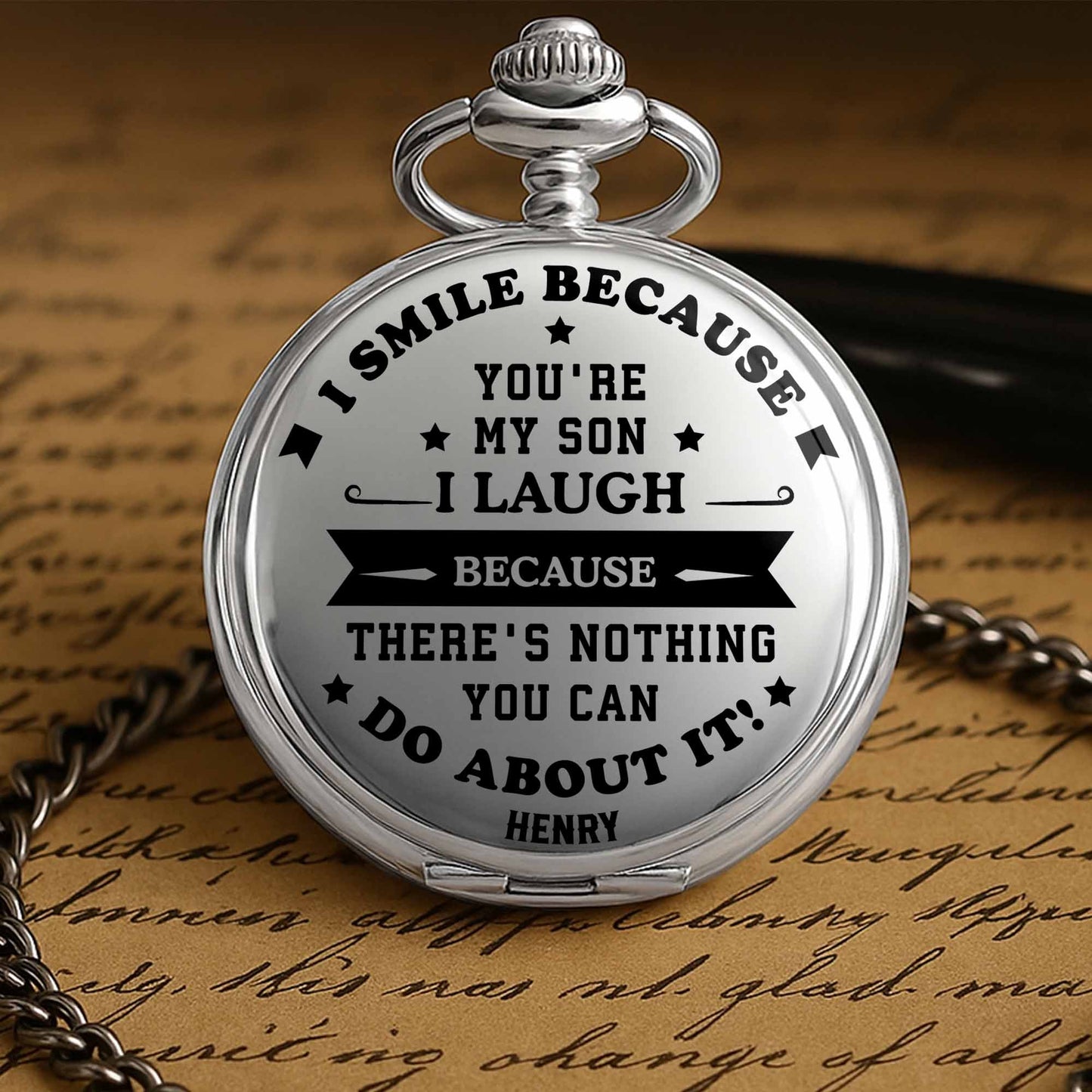 I Smile Because You're My Son, Personalized Watch