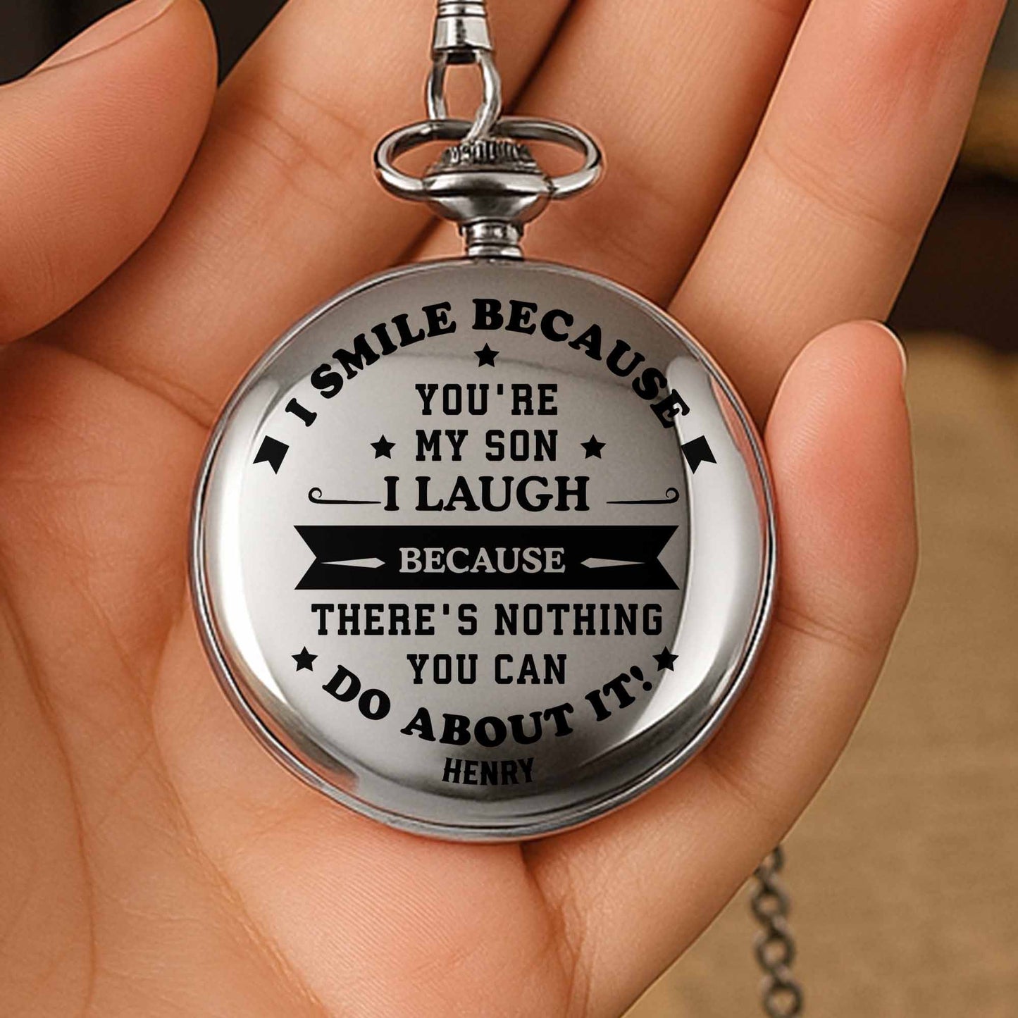 I Smile Because You're My Son, Personalized Watch