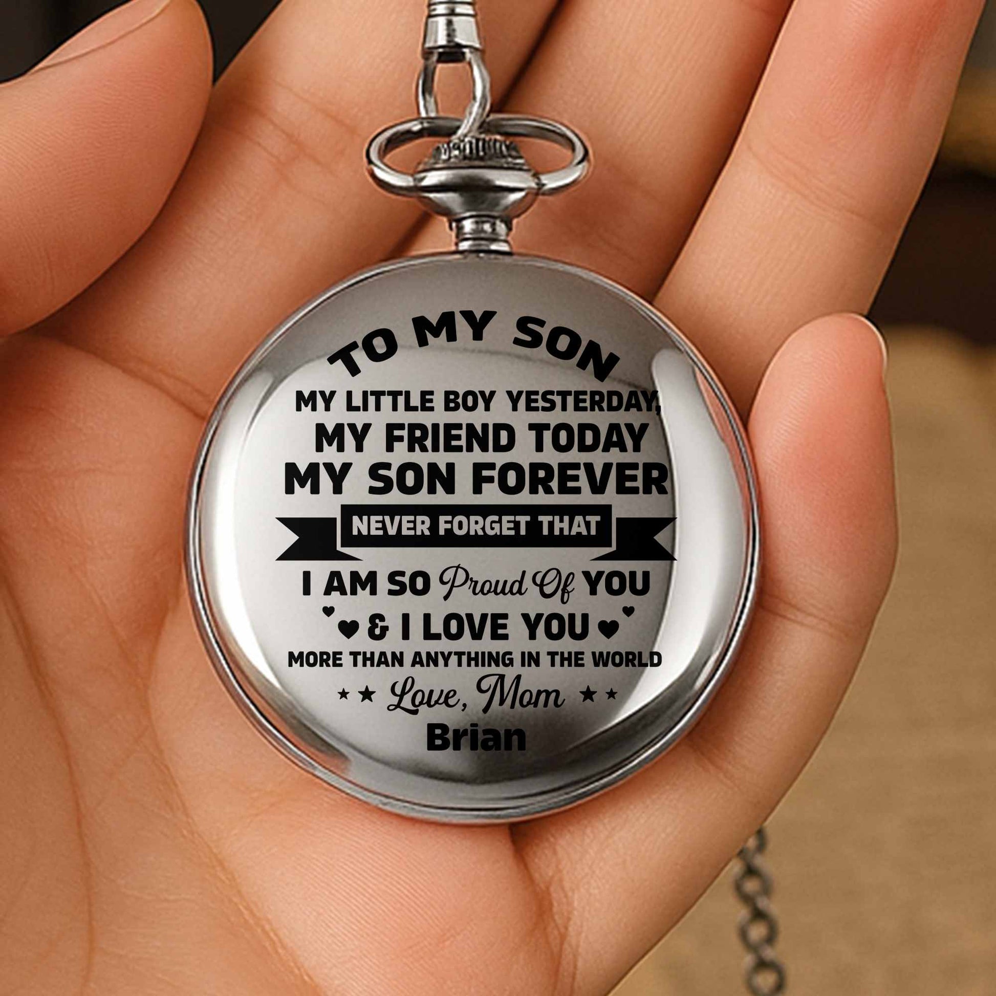 To My Son, My Friend Today, Heart Symbols And Stars