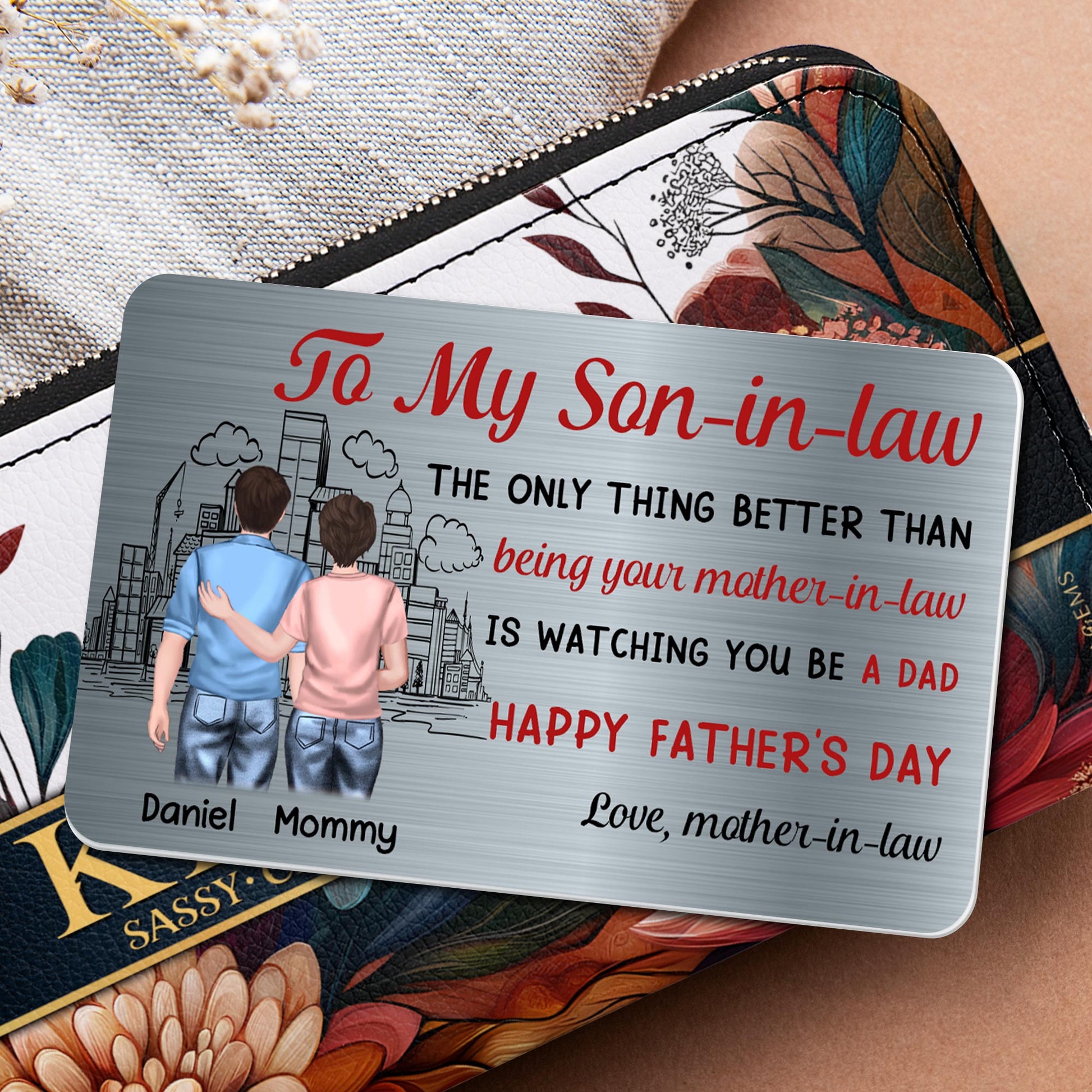 To My Son-In-Law, Watching You Be A Dad, Cityscape And Two People